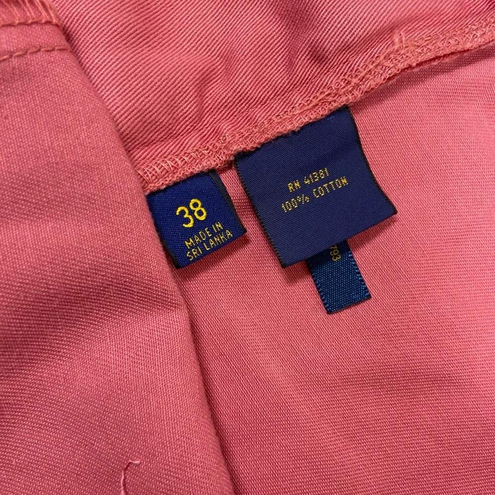 Polo Ralph Lauren Mens 38 Pink Chino Shorts Cotton Classic Fit 9‎ Inseam Preppy